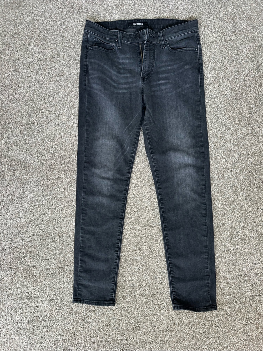 Express Slim Men's Jeans in Washed Black